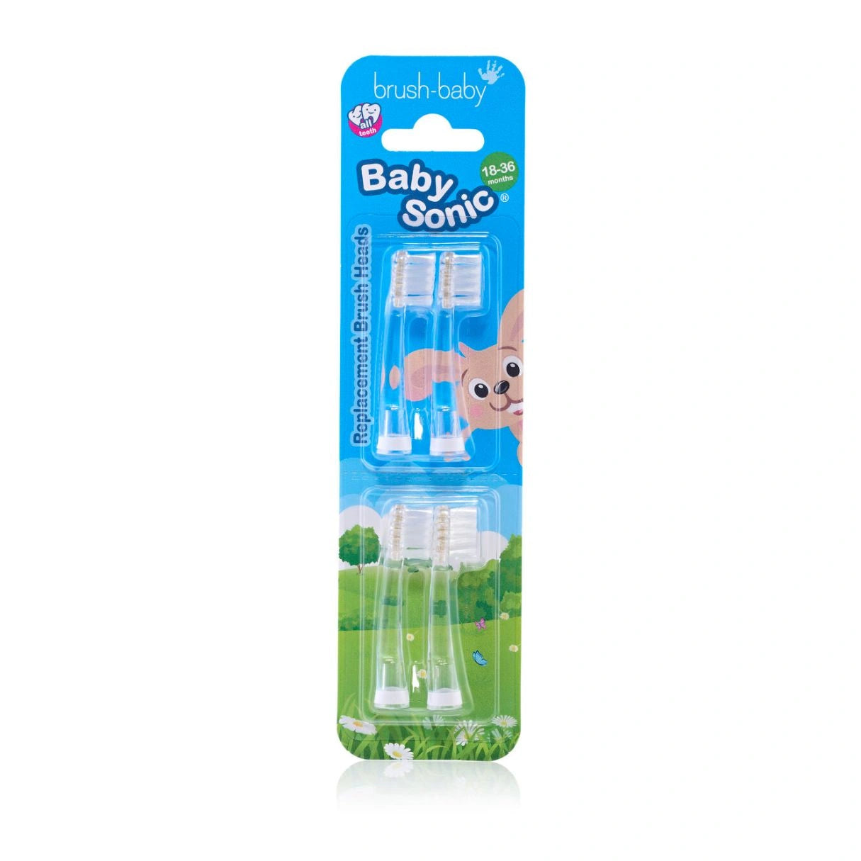 Baby Sonic® Replacement Electric Toothbrush Heads 18-36 mths (4 Pack)