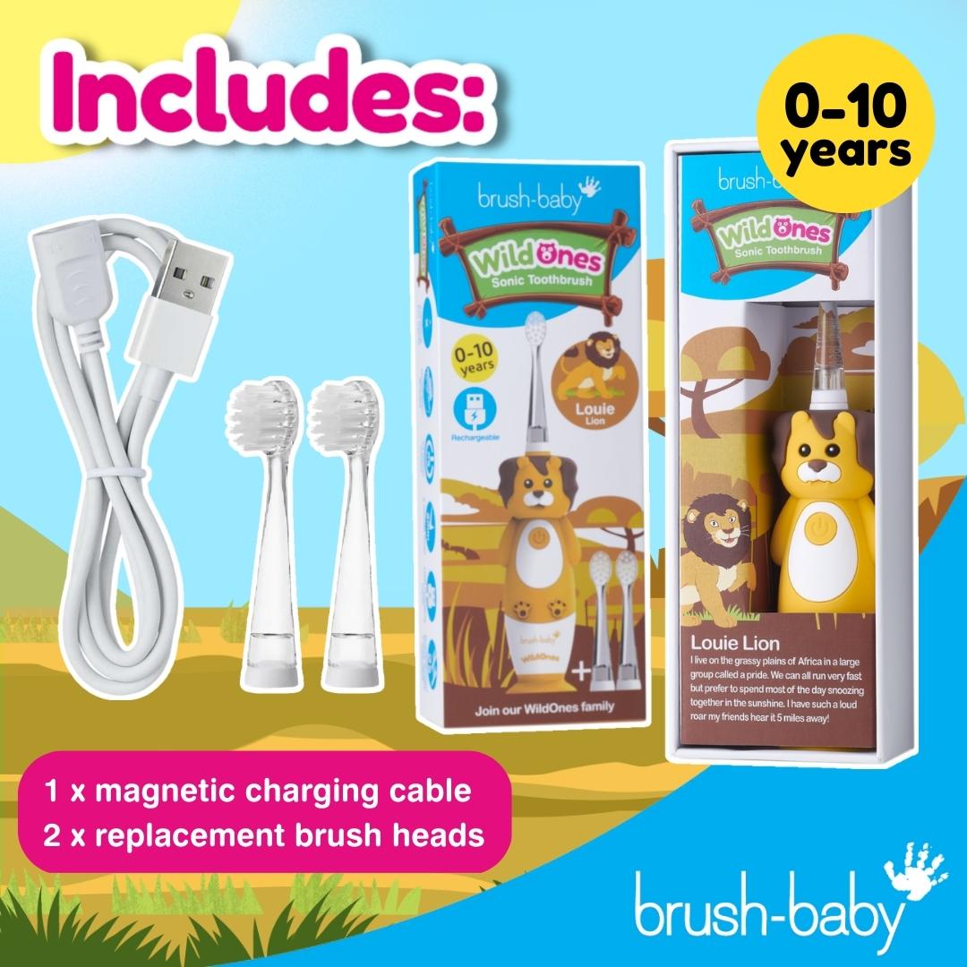 brush baby kids electric toothbrush comes with charger and kids toothbrush timer
