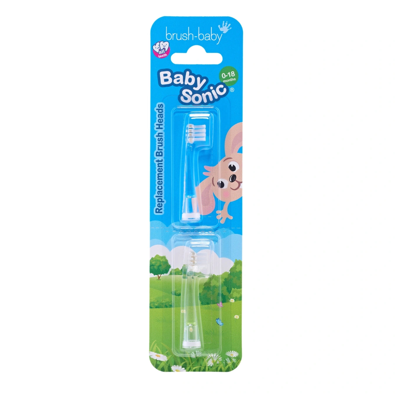 BabySonic® Replacement Brush Heads 0-18 mths (2 Pack)