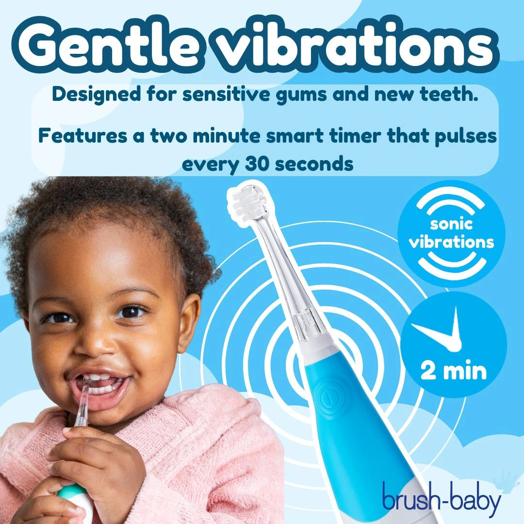 BabySonic® Blue Electric Toothbrush Gift Set