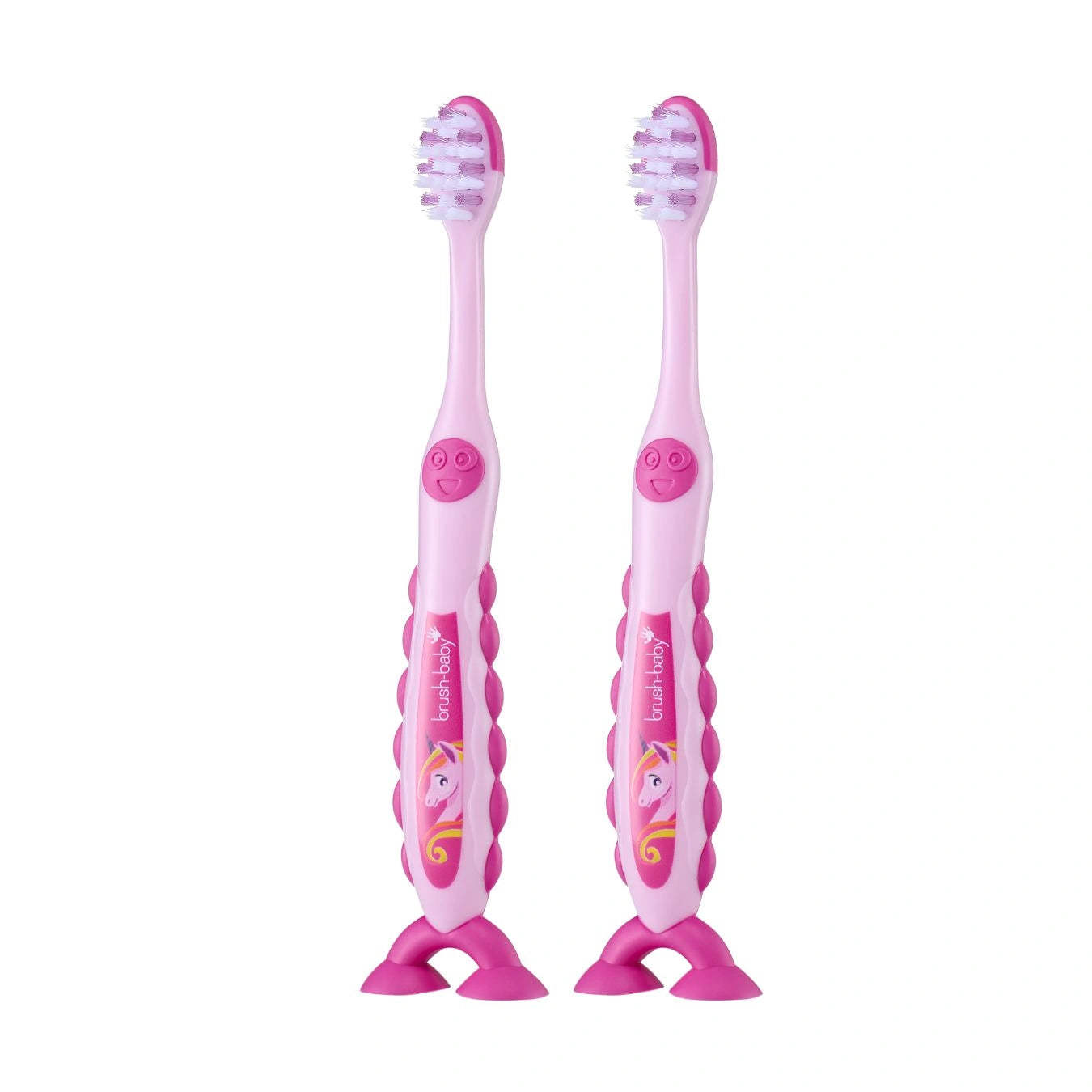 Unicorn FlossBrush™ Bristles Toothbrushes Double Pack (3-6 Years)