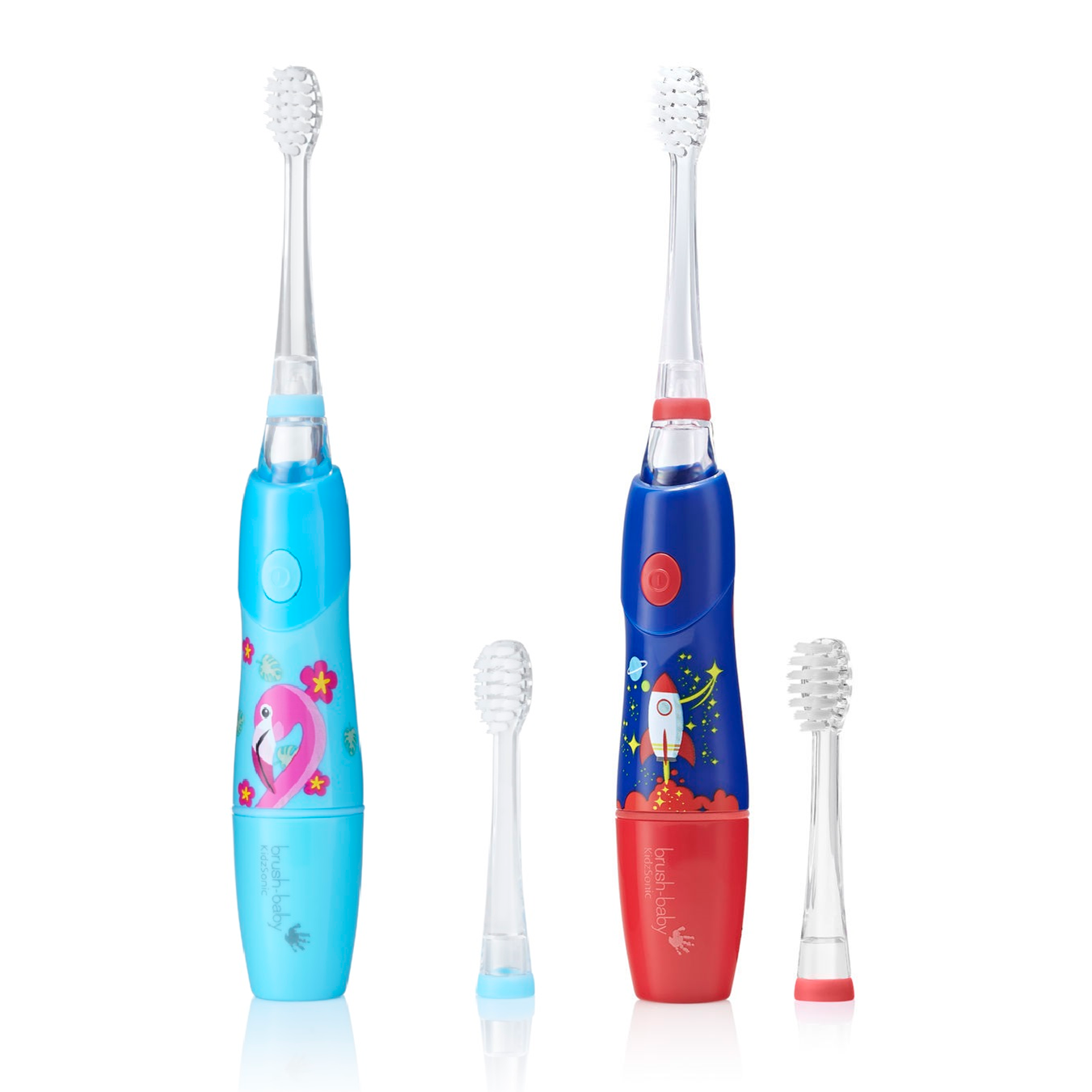 KidzSonic® Flamingo Electric Toothbrush & KidzSonic® Rocket Electric Toothbrush (Ages 3+ Years)