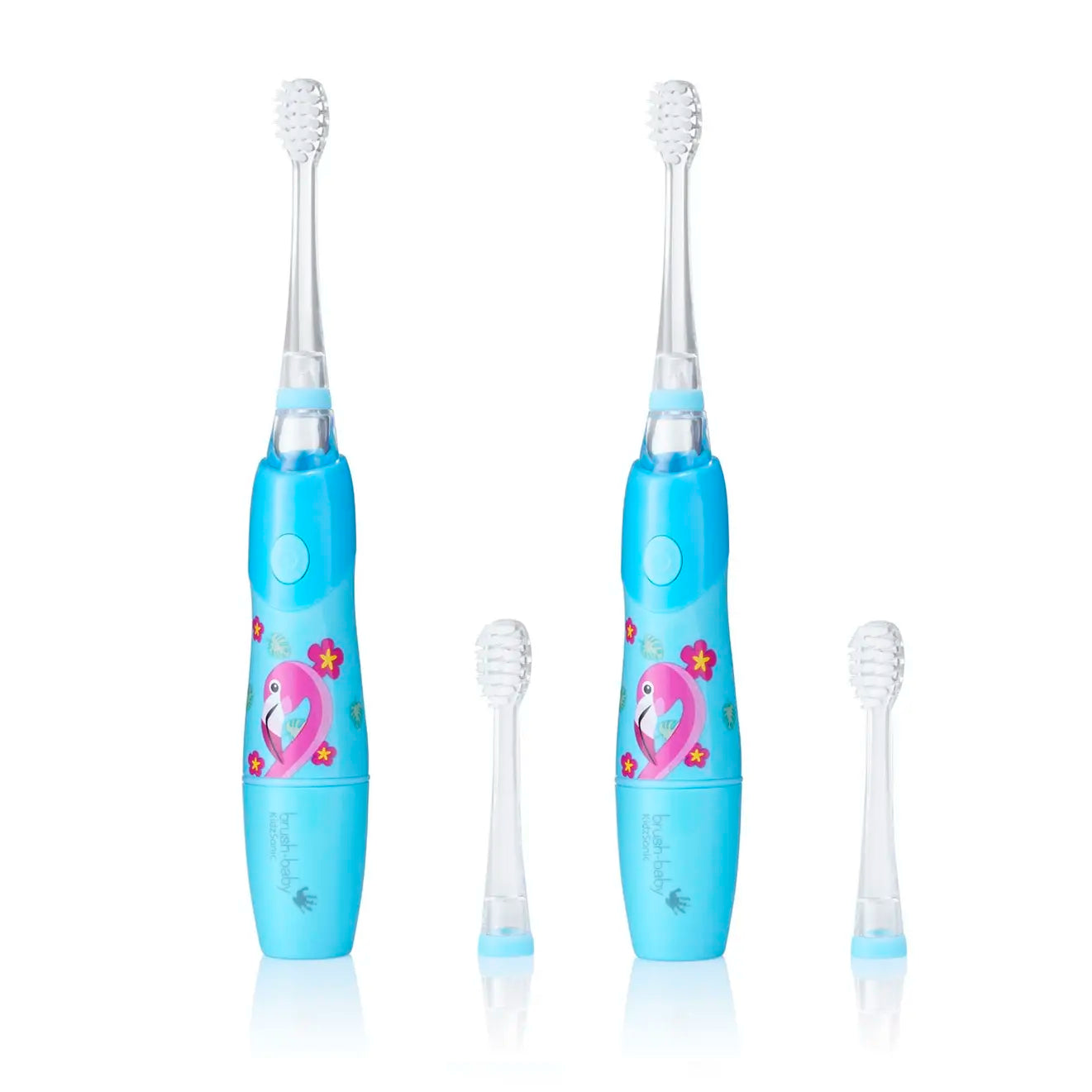 Pack of 2 KidzSonic® Flamingo Kids Electric Toothbrush (Ages 3+ Years)