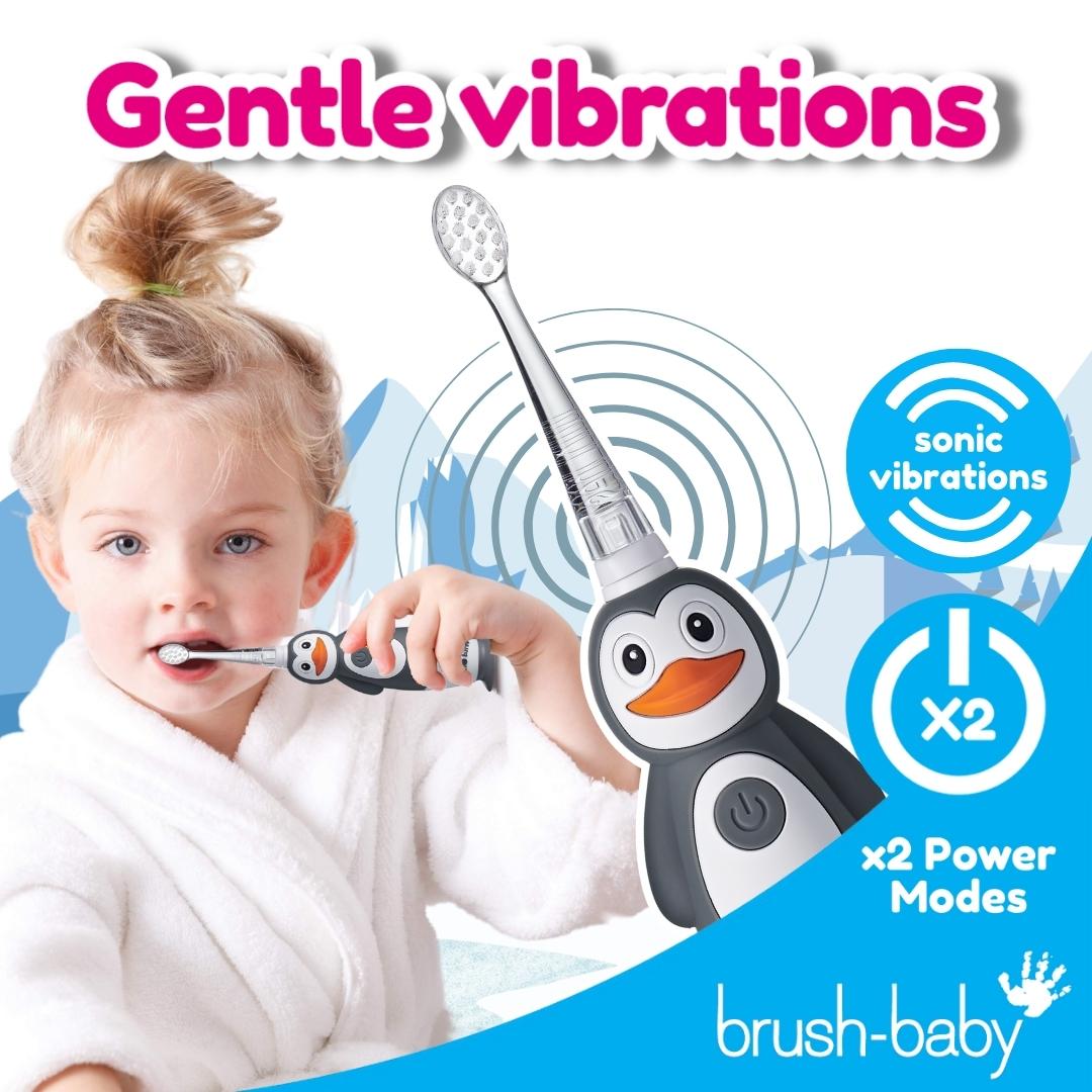 brush baby gentle vibrations good toothbrush for braces