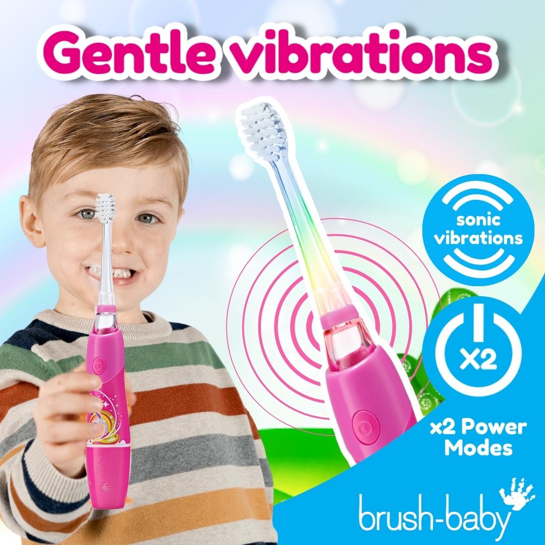 brush baby kids automatic toothbrush with gentle vibrations