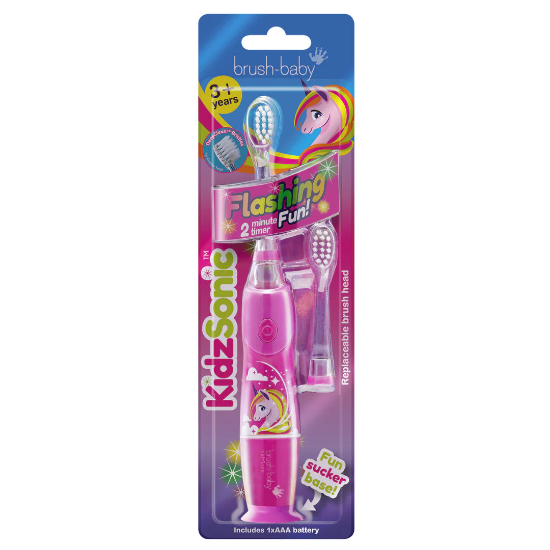 Pack of 2 KidzSonic® Unicorn Kids Electric Toothbrush (3+ years)