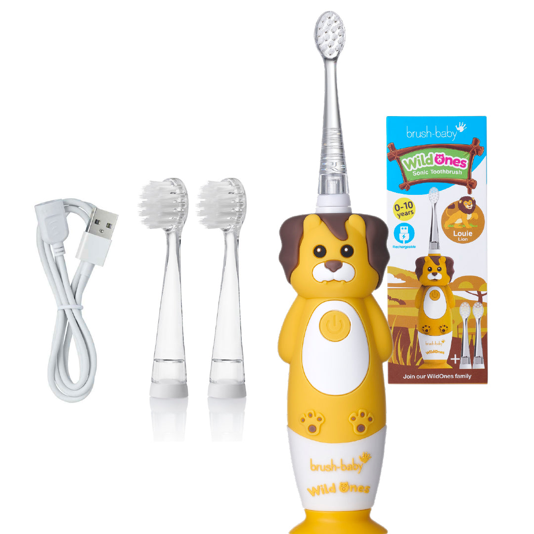 brush baby extra soft toothbrush wildones lion kids electric toothbrush