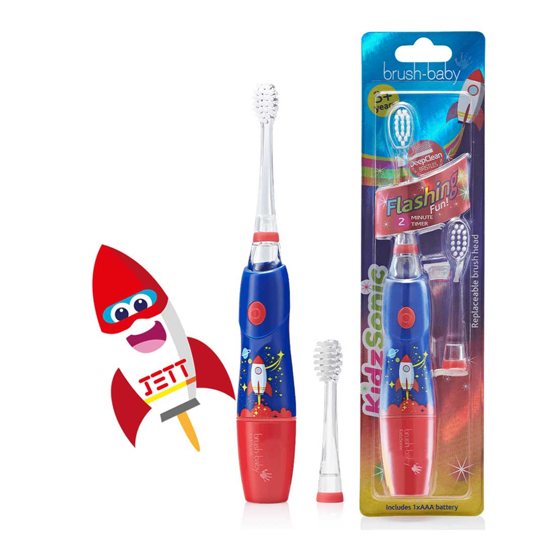 brush baby kids electric toothbrushes with timers jett the rocket kidzsonic