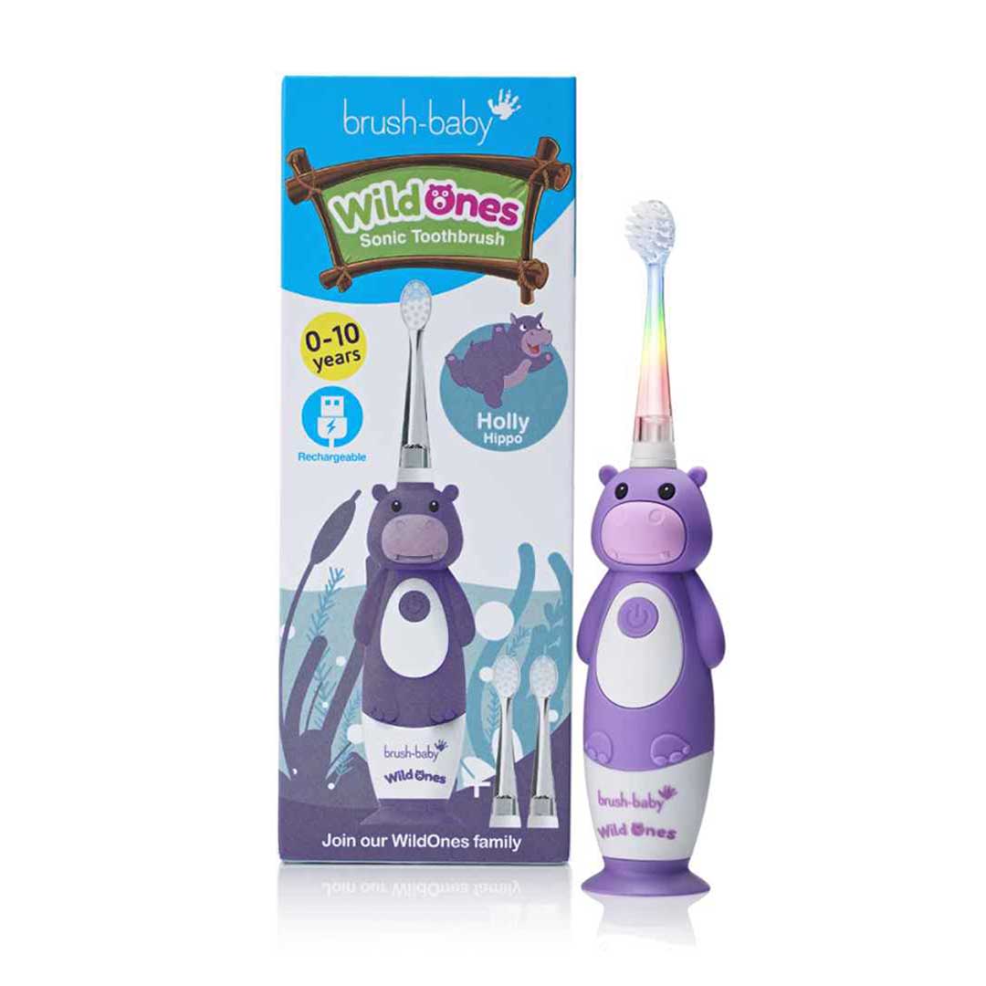 brush baby wildones electric toothbrush for kids purple toothbrush for children