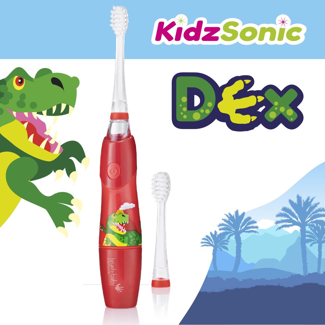 brush baby dex the dinosaur sonicare kids toothbrushes
