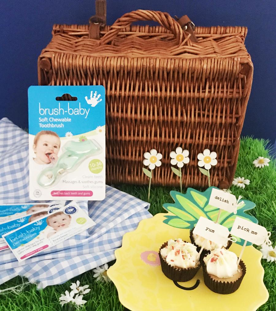 brush baby teeth wipes for babies in picnic box