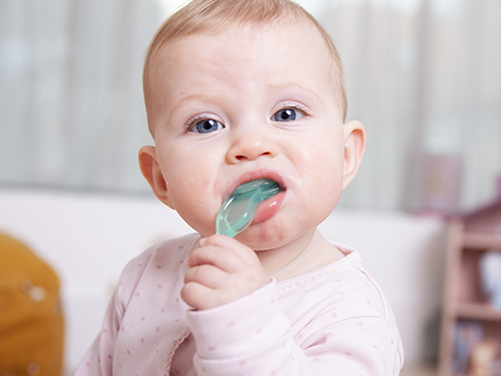 brushbaby teething remedies for babies using tooth wipes