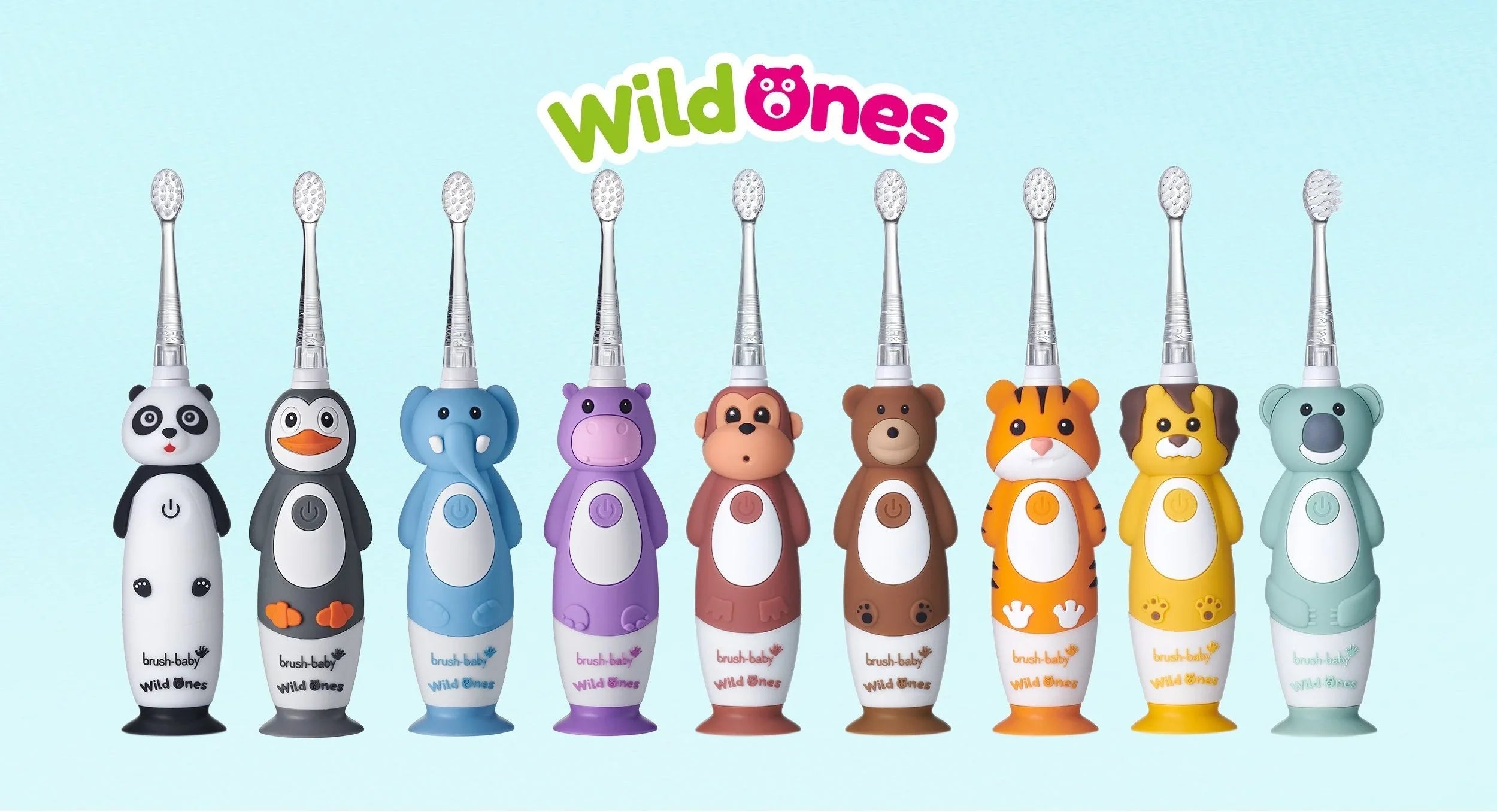 WildOnes Kids electric toothbrushes animal themed child toothbrush 