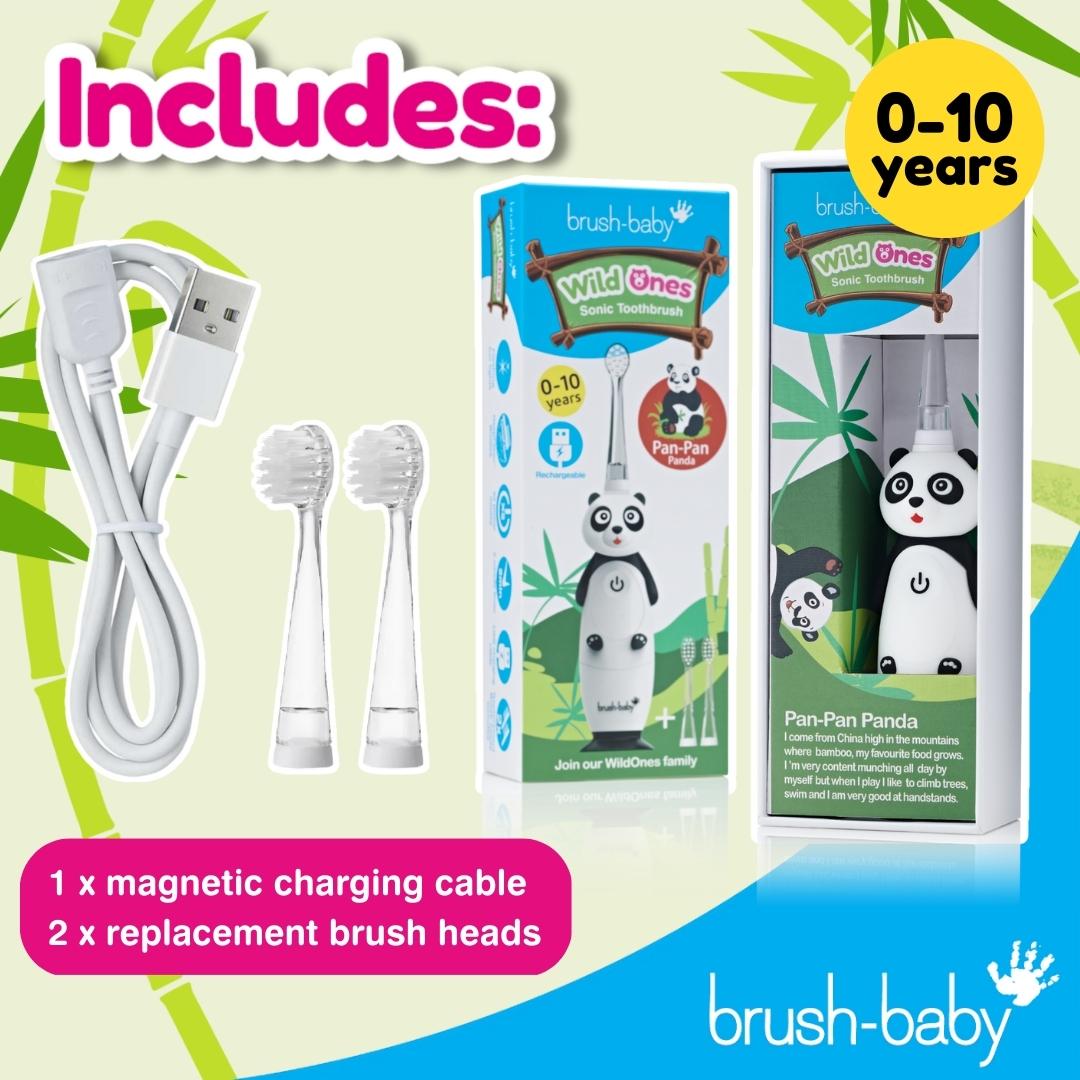 brush baby electric toothbrush for kids with charger and toothbrush timer