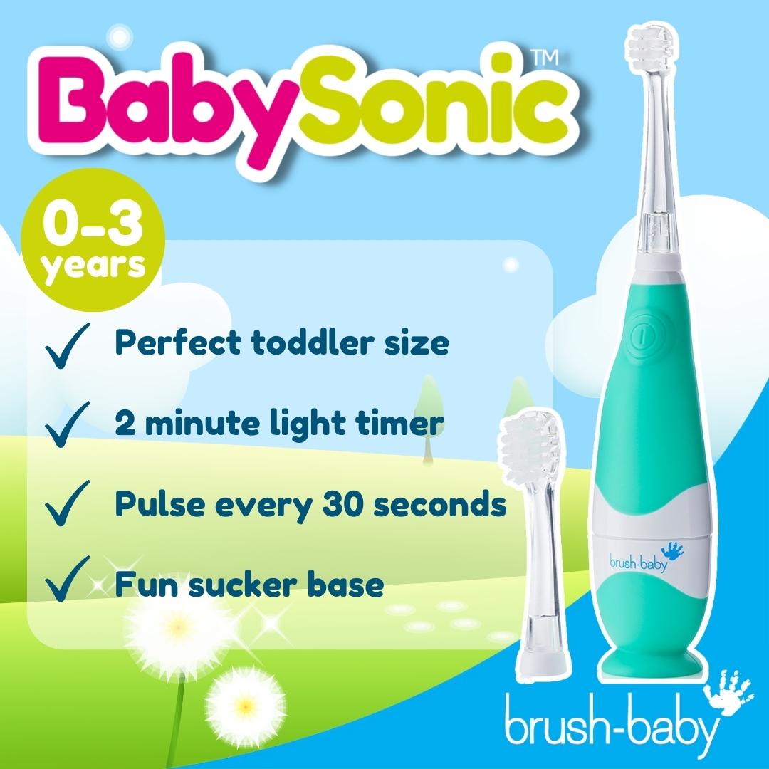 BabySonic Teal Electric Toothbrush Children's Electric Toothbrush