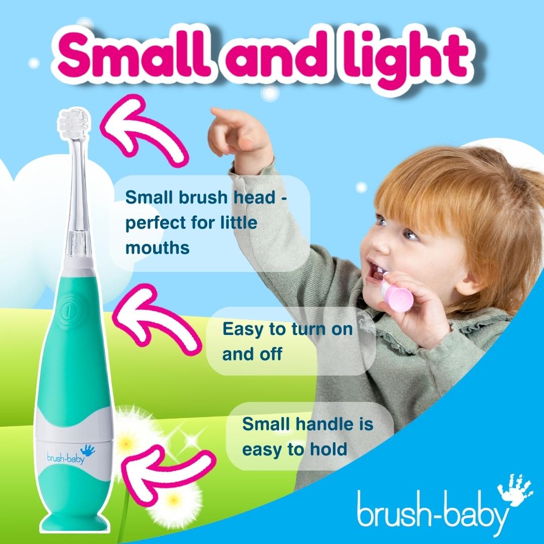 brush baby sonic blue electric toothbrush for child