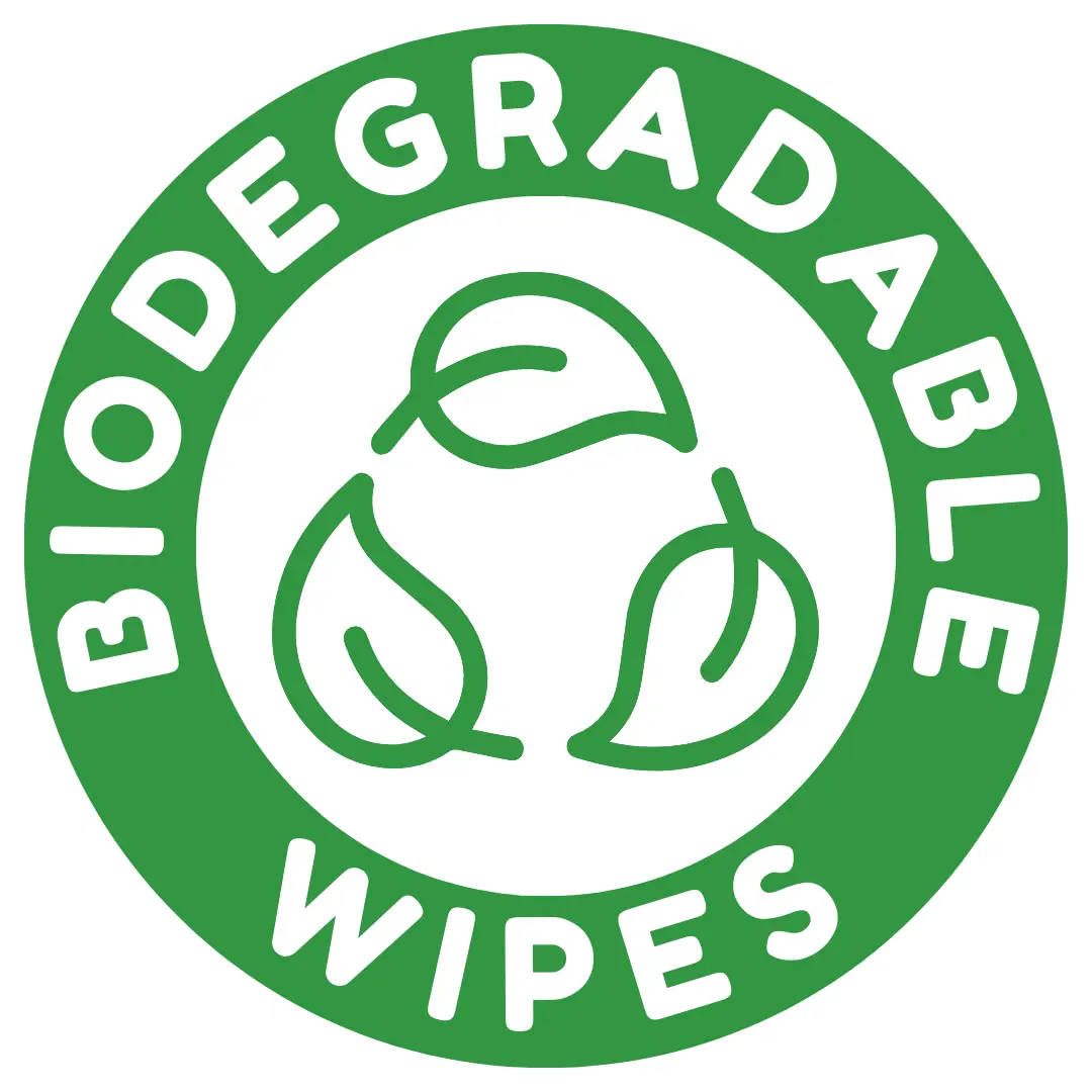 Biodegradable gum wipes for babies and baby tooth wipes