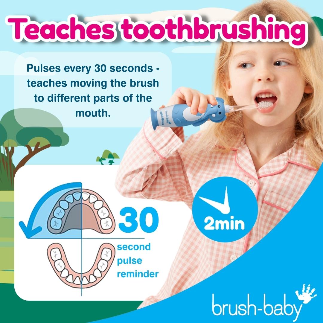 brush baby electric toothbrush for braces deep clean bristles