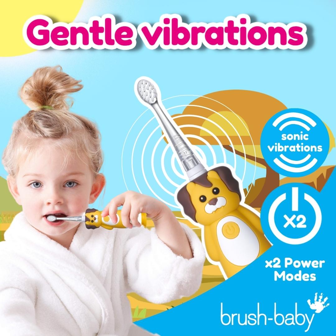 brush baby kids automatic toothbrush with gentle vibrations