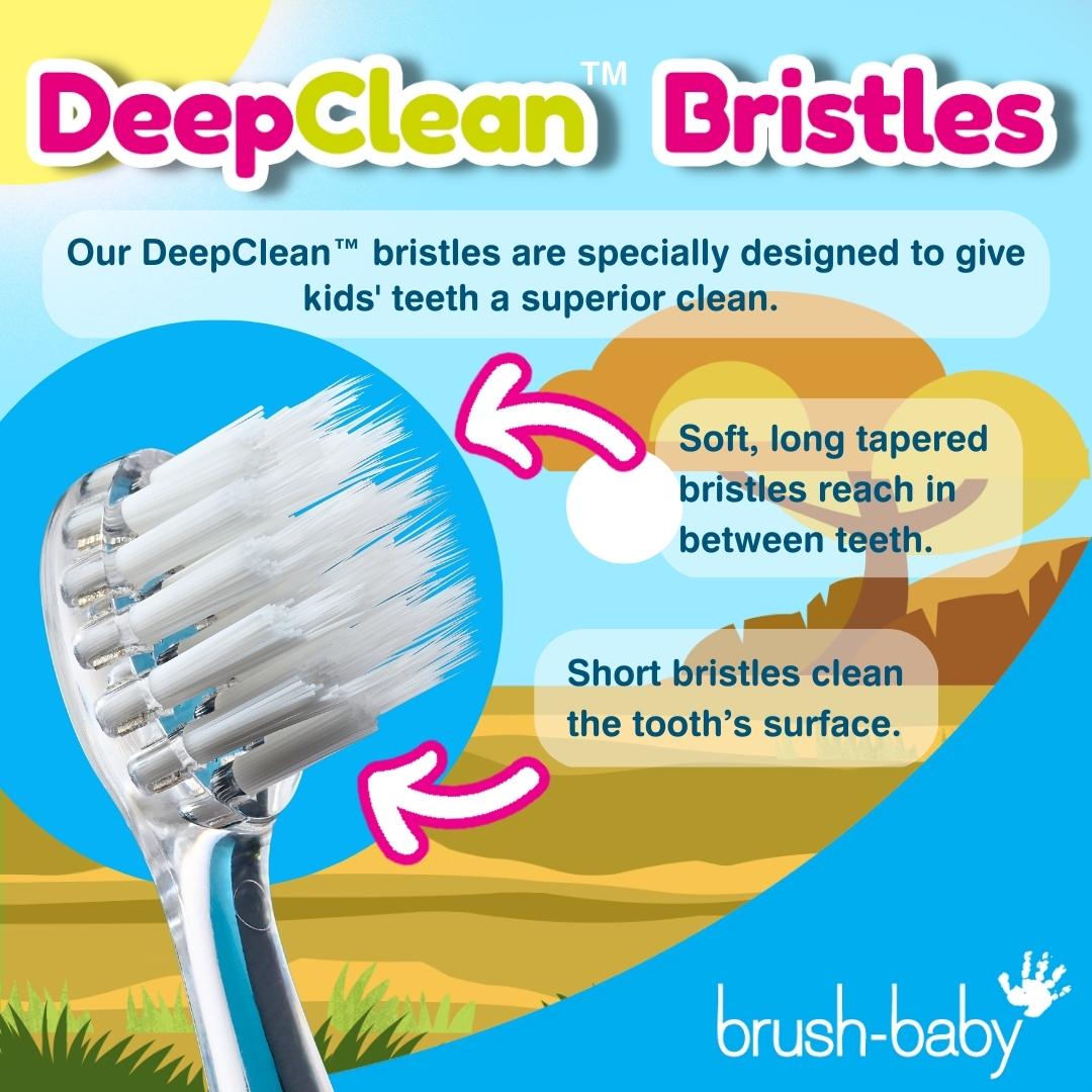 brush baby deep clean bristles toothbrush