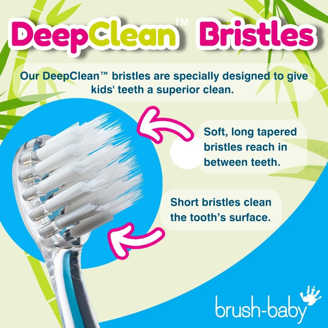 brush baby soft bristles toothbrush to deep cleaning in between toothbrush