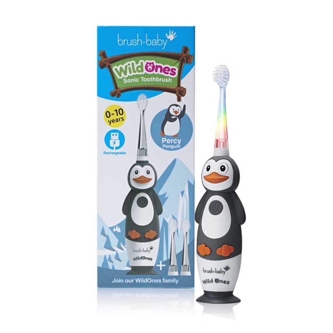 brush baby electric toothbrushes child penguin wildones