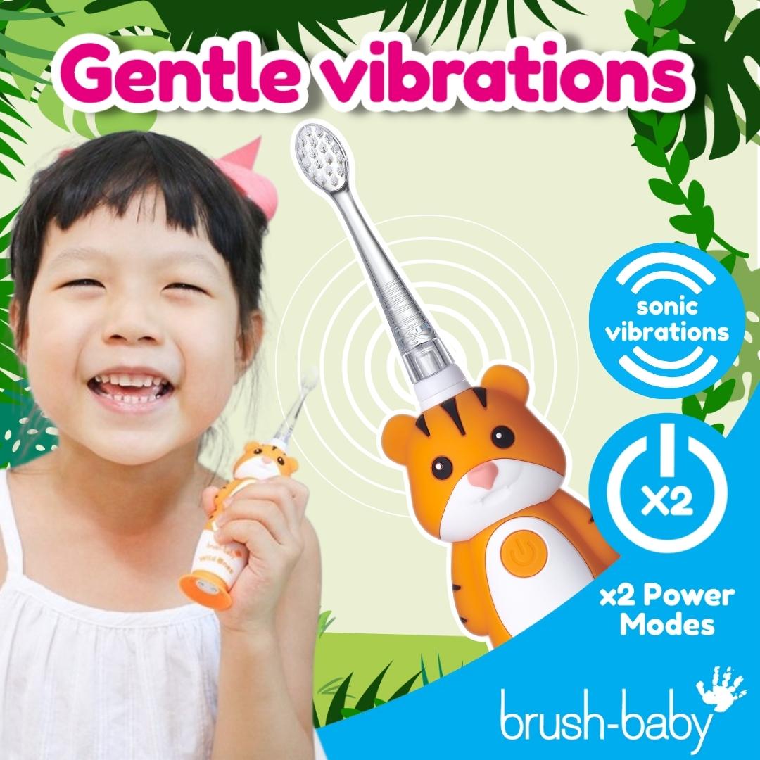 brush baby good toothbrush for braces with gentle vibrations