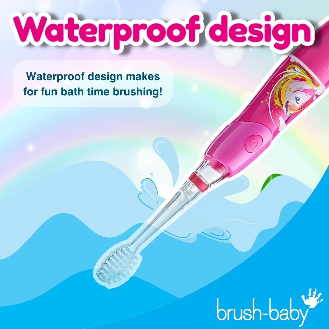 KidzSonic® Unicorn Kids Electric Toothbrush (3+ years) – BrushBaby