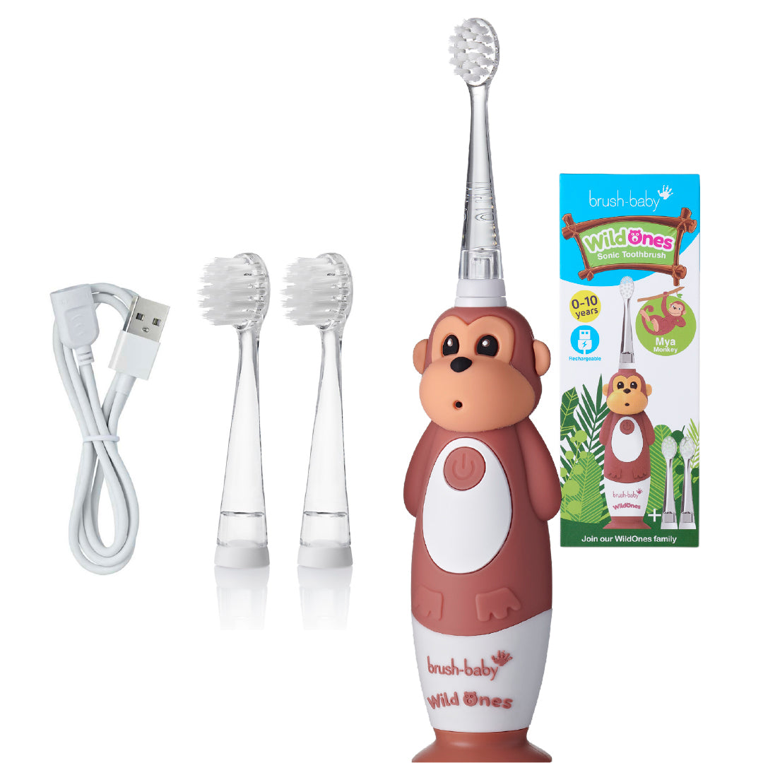 brush baby electric toothbrush for kids monkey wildones toothbrush with electric toothbrush replacement heads
