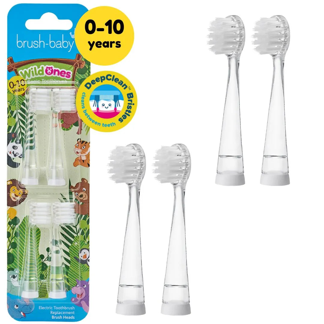 WildOnes™ Replacement Kids Electric Toothbrush Heads (4 Pack)