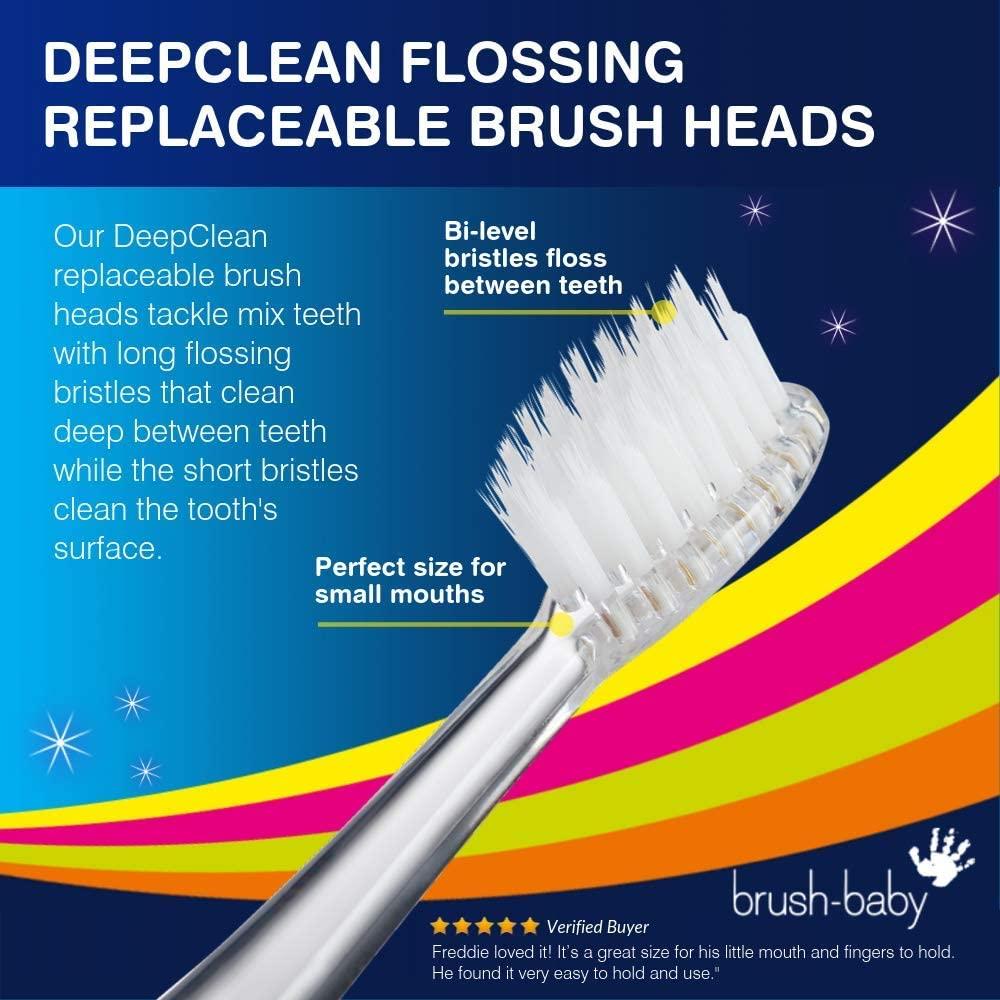 brush baby kids sonic deep clean electric toothbrush replacement heads